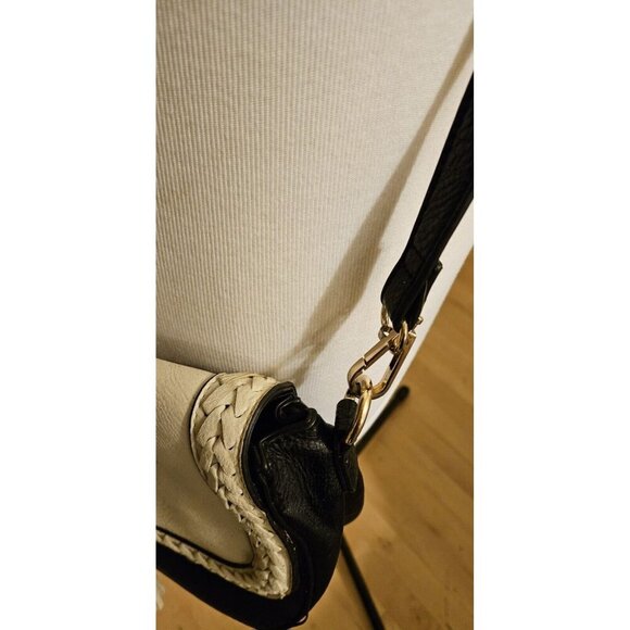 Coco + Carmen Pebbled Leather Convertible Crossbody Bag Tassel &Braided Detail - Picture 3 of 16